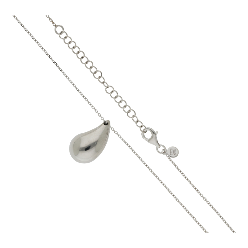 Halskette 925 Silber rhodiniert Länge 45 cm