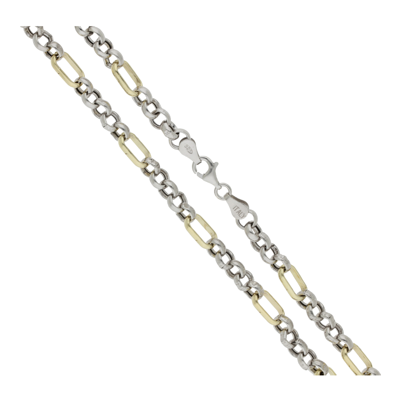 Halskette 925 Silber-vergoldet Länge 50 cm